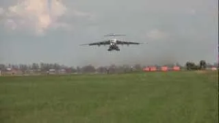 Эффектный взлёт Ил-76МД