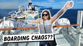 What it's like BOARDING A CRUISE SHIP | Our Experience Boarding the Norwegian Bliss