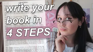 HOW TO WRITE A BOOK START TO FINISH 📖 (my *FOOLPROOF* 4 step novel process)