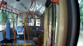 Поездка троллейбусов БКМ 321 по маршруту 7 Центральный парк - Соцгород г. Тольятти