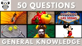 General Knowledge Quiz Trivia #14 | Bee, Peppers, Las Vegas, Wimbledon, Breaking Bad, Mickey Mouse