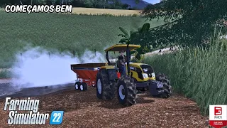 Atolamos o Valtra A750 no Primeiro Serviço/Fazenda Agronópolis/Farming Simulator 22/Ep 02