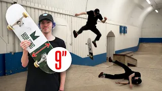 How hard is it to flip a 9 inch skateboard? with ELLIS FROST