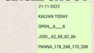 Kalyan 25-11-2022 free otc satta matka 100% Fixx single ank tricks kalyan Don't miss