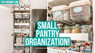 Small Pantry Organization Before & After | Dollar Tree & Ikea | The DIY Mommy