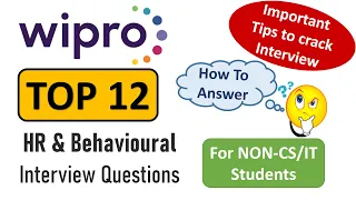 Wipro HR & Behavioural Interview Questions for Non CS/IT Students | Tips & Tricks | How to Answer