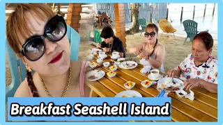 Good morning ❤️Breakfast Seashell Island Beach Resort Samal❤️