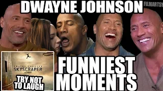 SKYSCRAPER Bloopers and Funny Moments - Try Not To Laugh with Dwayne Johnson