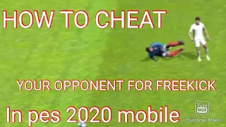 How to cheat your opponent for freekick