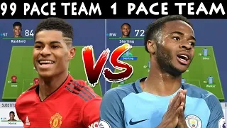 99 PACE TEAM VS 1 PACE TEAM 😱😱 | FIFA 19 EXPERIMENT