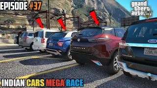 GTA 5: INDIAN CARS MEGA RACE- SCORPIO VS HARRIER VS XUV 500 VS CRETA VS THAR VS FORTUNER VS ENDEAVOR