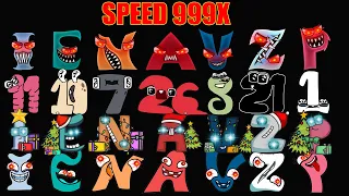 Alphabet Lore But Everyone Baby Number - Monster - Evil - Baby -Zombies - Rainbow Friend(Speed 999X)