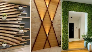 100 Modern Living Room Wall Decorating Ideas 2024 Home Interior Wall Design| Wooden Wall Cladding P8