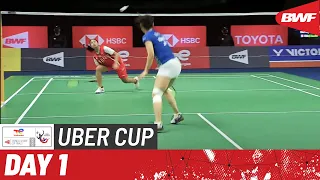 BWF Uber Cup Finals 2022 | Indonesia vs. France | Group A