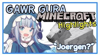 Gawr Gura Begins her MINECRAFT Journey! Best Moments! - Hololive EN Highlights