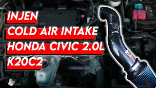 INJEN COLD AIR INTAKE INSTALL | 10th Gen Honda Civic 2.0L (K20C2)