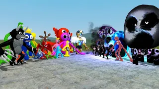 ALL RAINBOW FRIENDS VS ALL ROBLOX DOORS In Garry's Mod!