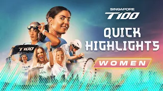 Quick Race Highlights | 2024 Singapore T100 Women's Race 📽