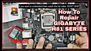 GIGABYTE GA-H81M-S1 NO POWER MotherBoard Repair | 100% Problem Solved