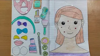 😍 Paper Doll Skin Care 😨 | With Tutorial | How to make Paper Doll | Kashish Tanwar Art