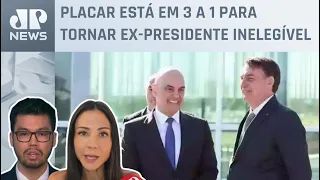 Bolsonaro diz esperar que “Deus toque o coração” de Moraes; Amanda Klein e Kobayashi analisam