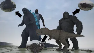 Teardown destruction KING-KONG, GODZILLA, T-REX dinozaour destruction| WHO WIN???