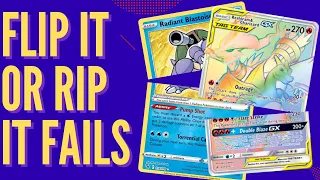 MOST BRUTAL FLIP IT OR RIP IT FAILS + REACTIONS COMPILATION | Pokemon Pack Opening Highlights #29