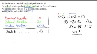 8. ročník  - sestavení rovnice ze slovní úlohy   www.pochopitelnamatematika.cz