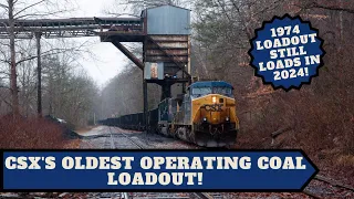 CSX's Oldest Operating Coal Loadout! Watch How This 50 Year Old Tipple Still Loads Coal Trains!