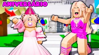 ROTINA FESTA DE ANIVERSÁRIO DA BEBÊ MILIONÁRIA | Historinhas Brookhaven RP | Roblox