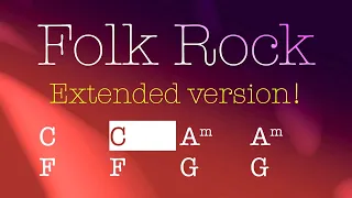 Folk Rock C Am F G, 124bpm. Backing track for Guitar! Extended version! Have fun!