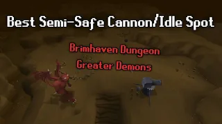 (OSRS) Best Cannon Spot For Greater Demons in Brimhaven Dungeon