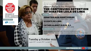 Human Rights in the Philippines: The Continuing Detention of Senator Leila de Lima