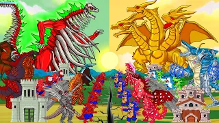 KONG TRAIN vs.GODZILLA x Kaiju: Rainbow BRACHIOSAURUS Who Will Win?Trevor Monsters Battles 2