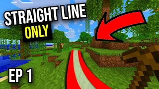 Minecraft but I can only walk in a straight line