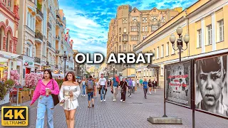 [4K] 🇷🇺 Moscow ⛅ 🌇 Old Arbat Street | Evening Walk 🎸🕺 Street Performers and Artists