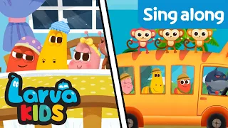 THE GREETINGS SONG / LET'S GO TO THE ZOO | SING ALONG | NURSERY RHYMES | LARVA KIDS SONG FOR KIDS