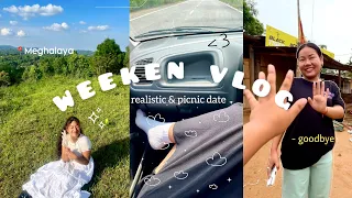 UNEXPECTED trip to MEGHALAYA ⛅️ || realistic day in Assam 🍃|| picnic date with family  & friends 💌