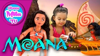 Moana Starlight Canoe And Friends Projects Stars Onto The Wall Or In Her Path! | HappyMilaTV #289