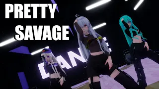 【MMD】 • BLACKPINK •【Pretty Savage】• Haku, Miku, IA