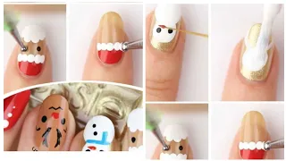 Top 30 Christmas nails designs/huge nails designs. Christmas nails amazing  ideas.easy designs