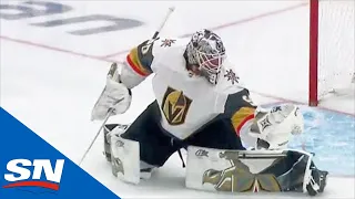 Robin Lehner Makes Two Saves On A Charging Joel Kiviranta