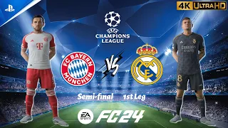 FC 24 - Bayern vs. Real Madrid | Champions League 23/24 Semi-final 1st Leg | PS5 [4K 60FPS]
