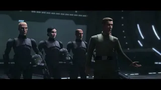 tarkin inspects the new stormtrooper recruits Star Wars The Bad Batch Season 1 Episode 3