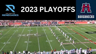 FULL XFL 2023 South Division Championship Arlington Renegades VS Houston Roughnecks