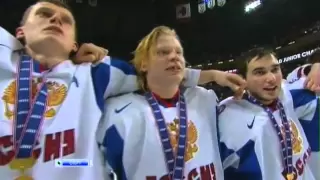 IIHF U-20 2011 Gold Medal. Russia wins! Russian anthem