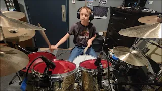 starting my 5th year of drumming #9yearold #drummer #drumcover #drums #punk #dogwood