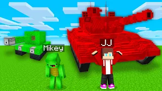 JJ TANK vs Mikey TANK Survival Battle in Minecraft (Maizen)