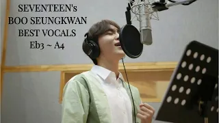 Seventeen's Boo Seungkwan(세븐틴 부승관) | Best Vocal Compilation(최고의 보컬 편집) / Supported Range (E♭3 ~ A4)