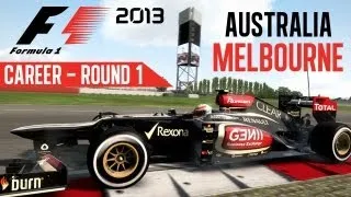 F1 2013 Gameplay - Career Mode -  Round 1 Melbourne Australia (Walkthrough Part 1 Race 1)